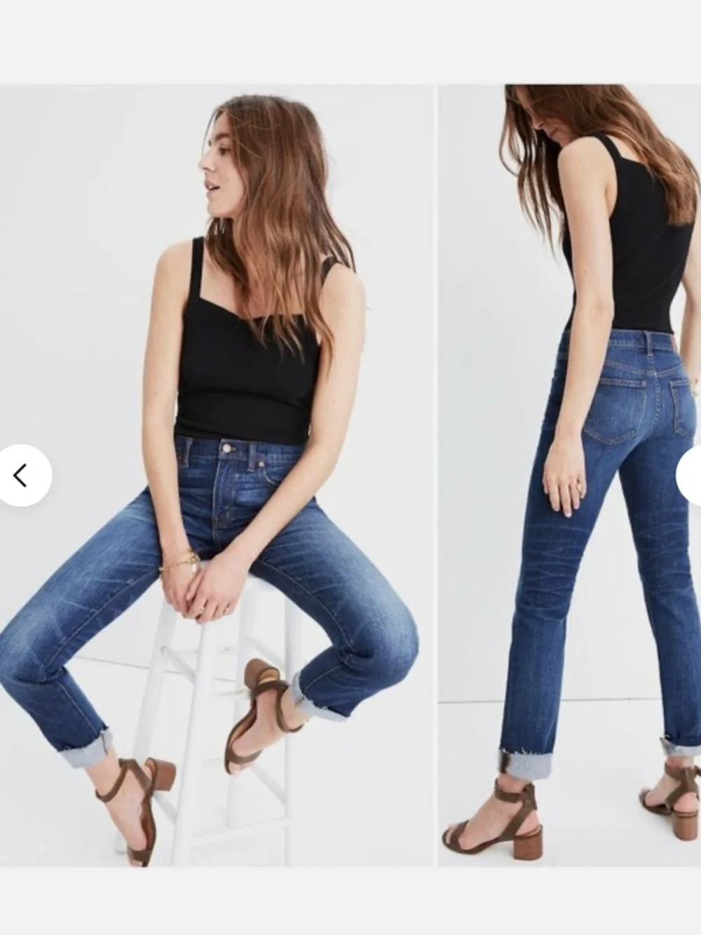 Madewell The Slim Boyfriend Raw Edge Raw-Hem Edition Jeans Size 27